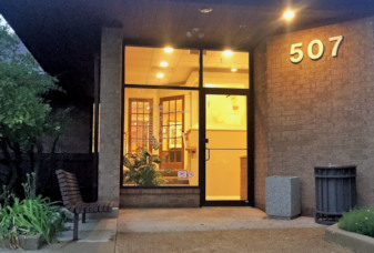 The outside entrance on Thornhill Drive