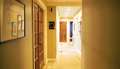 The kitchen area